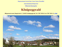 Tablet Screenshot of koenigseggwald.de